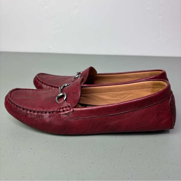 Johnston & Murphy Maggie Bit Red Driving Loafers Slip On 9.5M 78-14715 Flats - Picture 4 of 10